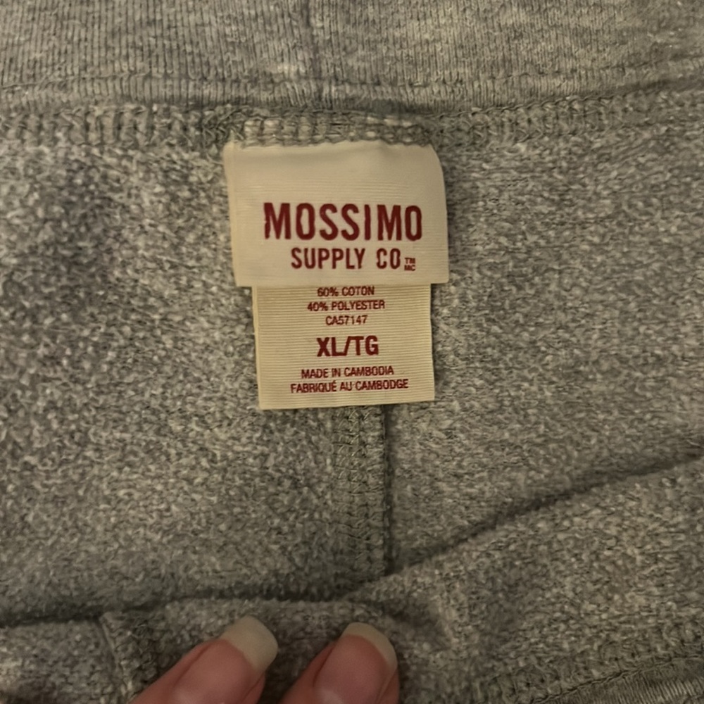 3 count. Soffe, Life is Good, and Mossimo XL wide leg sweat pants. Heather gray - Picture 6 of 6